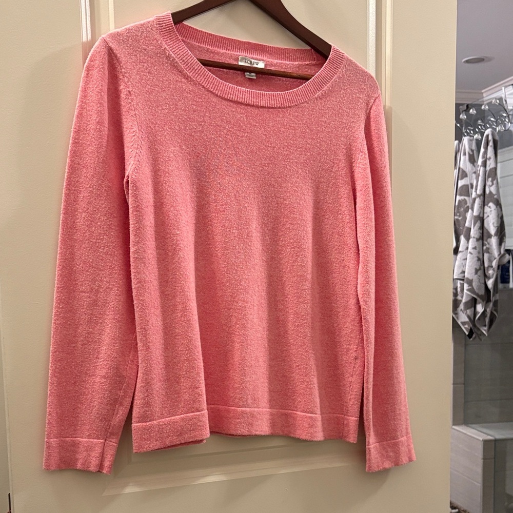J. Crew Factory Pink Crew Neck Sweater